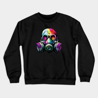 Graffiti Mad Color Mask Crewneck Sweatshirt